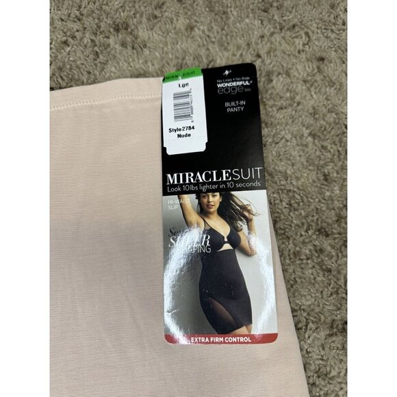 NWT MIRACLESUIT Shape Wear Sexy Sheer Extra Firm Control High-Waist Half Slip L - Picture 6 of 7